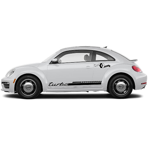 Kit di Adesivi in Vinile a Strisce Laterali Turbo per Volkswagen Beetle