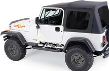Set di Adesivi in Vinile per Minigonne Skull Row per Jeep Wrangler_2