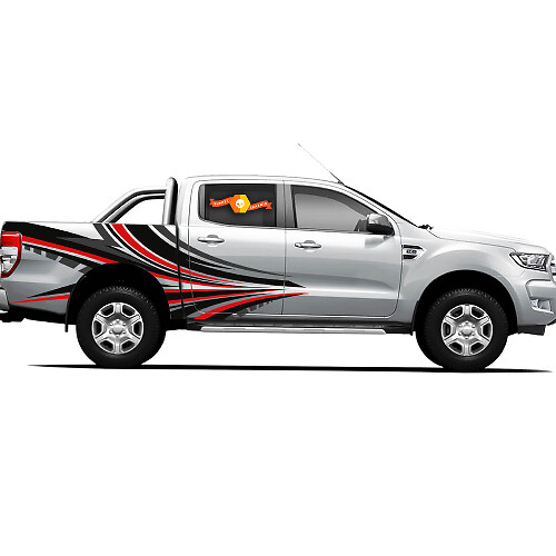 Adesivi in vinile Decals 4X4 Tacoma Toyota TRD Off Road per porte laterali del camion Dragon's Reach
