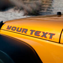 Set di decalcomanie in vinile con lettere personalizzate per cofano Jeep Wrangler Rubicon_2