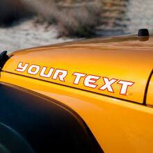 Set di decalcomanie in vinile con lettere personalizzate per cofano Jeep Wrangler Rubicon_3