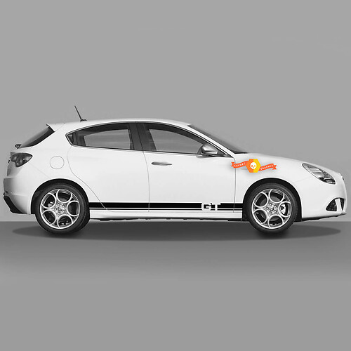 2x Alfa Romeo Giulietta Decalcomanie Vinyl Graphics Rocker Panel Semplice linea GT 2021