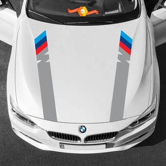 Entrambi i colori delle strisce sul cofano M Power M per BMW di qualsiasi generazione e modello 2
