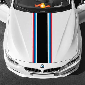 Strisce centrali del cofano M Colori Power M per BMW di qualsiasi generazione e modello
