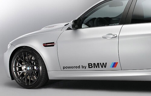 Coppia adesivo decalcomania BMW powered by BMW
