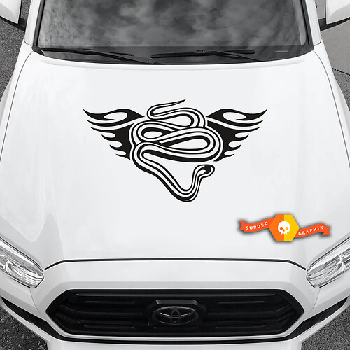 Decalcomanie in vinile Adesivi grafici Auto Toyota Hood Disegno alato Snake 2022