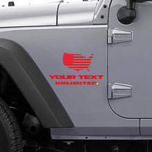 Adesivo in Vinile con Bandiera USA per Jeep Wrangler JK_2