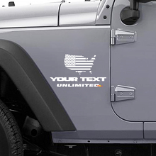 Adesivo in Vinile con Bandiera USA per Jeep Wrangler JK_3
