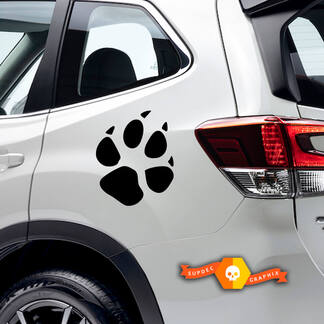 Decalcomanie in vinile Adesivi grafici lato сar Toyota impronta di cane grande disegno nuovo 2022
