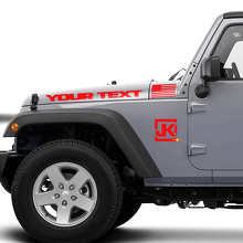 Adesivi in Vinile con Logo JK della Bandiera USA per Jeep Wrangler JK_3