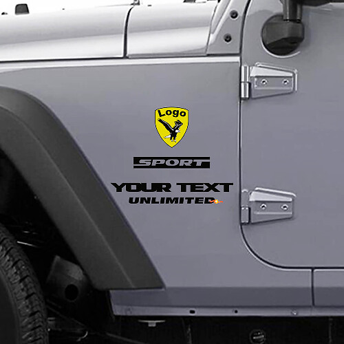 Jeep Wrangler Rubicon Bald Eagle CJ YK JK vinile adesivo decalcomania