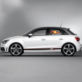 2x Decalcomanie in vinile Adesivi grafici Audi A1 Rocker panel SPORT 2022
