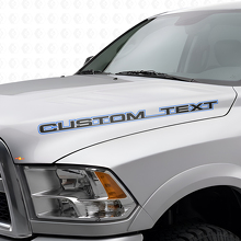 Adesivo in Vinile Personalizzato con Contorno Lettere per Cofano Dodge Ram Power Wagon_2
