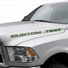 Adesivo in Vinile Personalizzato con Contorno Lettere per Cofano Dodge Ram Power Wagon_3