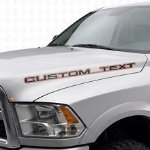 Adesivo in Vinile Personalizzato con Contorno Lettere per Cofano Dodge Ram Power Wagon_4