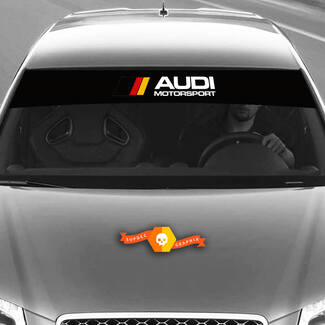Decalcomanie in vinile Adesivi grafici parabrezza Audi sunstrip Germany Motorsport 2022
