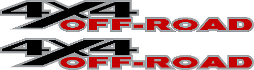 2 adesivi per decalcomanie in vinile DODGE RAM 4x4 OFF ROAD TRUCK