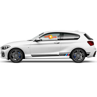 2x decalcomanie in vinile Adesivi grafici laterali BMW Serie 1 2015 pannello bilanciere Stile racing
