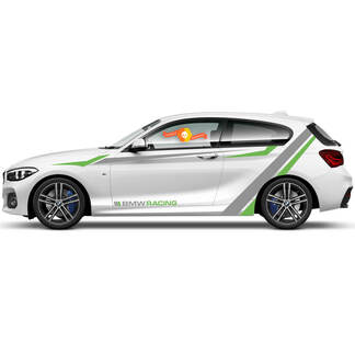 2 x decalcomanie in vinile adesivi grafici laterali BMW Serie 1 2015 porta stile ecologico
