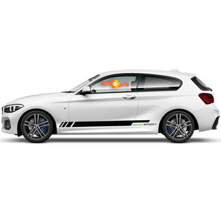 2 x decalcomanie in vinile adesivi grafici laterali BMW serie 1 2015 pannello rocker sport 2022
