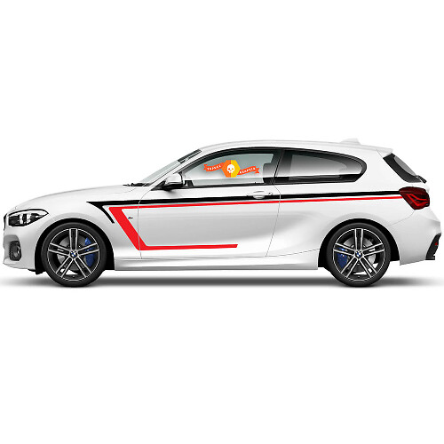 2x Adesivi in vinile Grafica Stickers laterali bmw 1 serie 2015 disegno porta ora 2022
