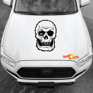 Decalcomanie in vinile Adesivi grafici Cofano per auto New Skull Dracula 2022
