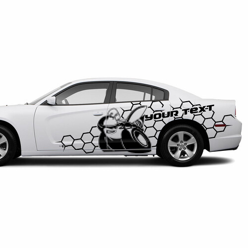 Adesivo Vinile Laterale Stile Scat Pack Personalizzato per Dodge Challenger