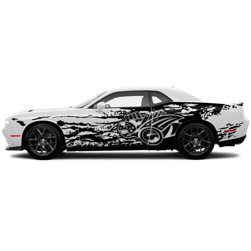 Adesivo in Vinile Laterale Super Bee per Dodge Challenger