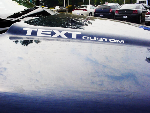 Adesivo in Vinile per Cofano con Scritta Personalizzata per Dodge Durango
