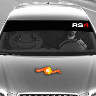 Decalcomanie in vinile Adesivi grafici parabrezza RS4 Audi sunstrip Racing 2022
