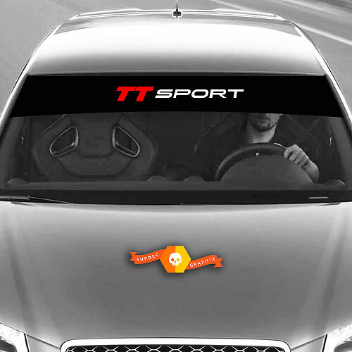 Decalcomanie in vinile Adesivi grafici parabrezza TT Sport Audi sunstrip Racing 2022
