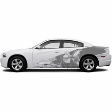 Adesivo in vinile laterale stile schizzi di fango Super Bee per Dodge Challenger_2