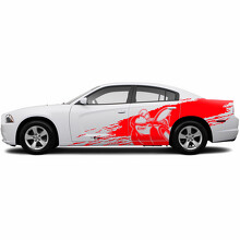 Adesivo in vinile laterale stile schizzi di fango Super Bee per Dodge Challenger_3