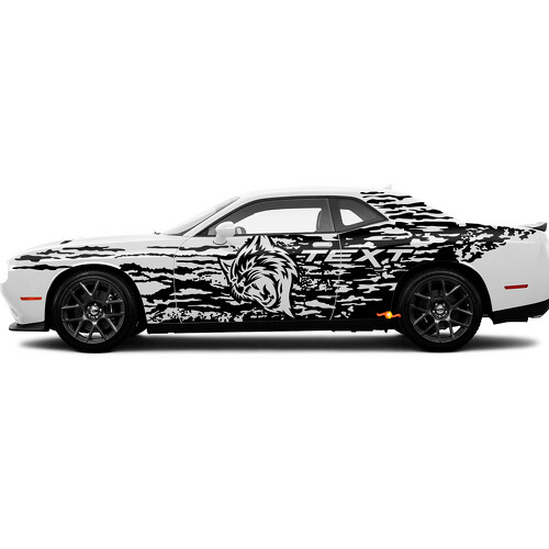 Adesivo in Vinile Laterale Custom Wildcat Splash per Dodge Charger