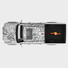 Kit Adesivi in Vinile a Corpo Intero con Grafica Mappa Topografica per Toyota Tacoma_2