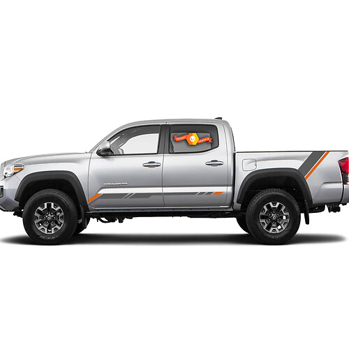 2 colori strisce per tacoma e adesivi in ​​vinile a letto decalcomania al camion Toyota Tacoma Toyota