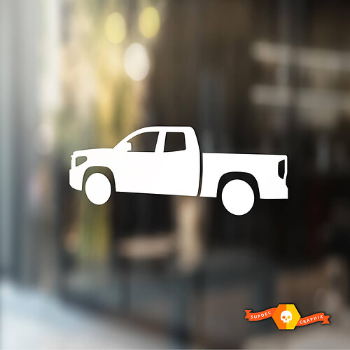 Abbinamento Toyota Tundra Silhouette Decal Svu Parature Decals Vinil Decals - Sollevato