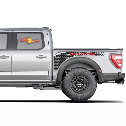 Kit Adesivi in Vinile Perforato per Fiancata Cassone per Musclecar truck power truck 2022
