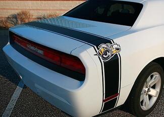 2008-2014 Dodge Challenger Super Bee Tail Stripe Decal kit bagagliaio
