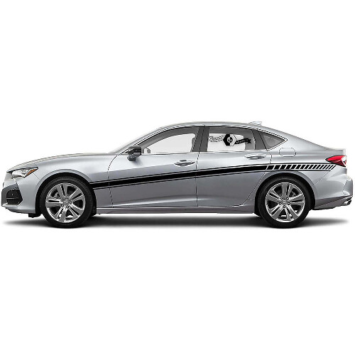 Adesivo Vinilico Strisce da Corsa Laterali per Acura TLX 2021