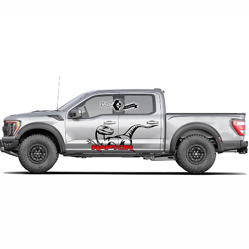 Due Colori Ford F-150 Raptor Logo 2022 Adesivi laterali per grafica Splash delle portiere laterali
