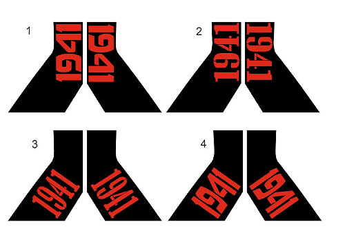 Adesivo Sticker Decal laterale Jeep Gladiator War 1941 stile Factory 2 colori Kit grafico in vinile per carrozzeria Stripes 2018-2023
