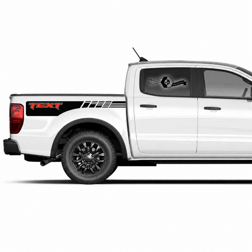 Adesivi Personalizzati per Grafica Laterale del Cassone Coppia per Musclecar camion power truck 2020-2022