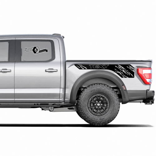 Testo Personalizzato Logo Invecchiato Grafiche Laterali Adesivo Coppia per Musclecar camion power truck 2020-2022 11393