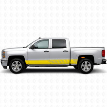 Strisce Viniliche a Fessura Sfalsate per Porta e Sottoporta per Chevrolet Silverado 1500 K2XX 2014-2019_3