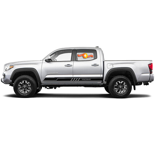 Adesivo Vinile Laterale con Strisce Marchiate per Toyota Tacoma 2015-2021