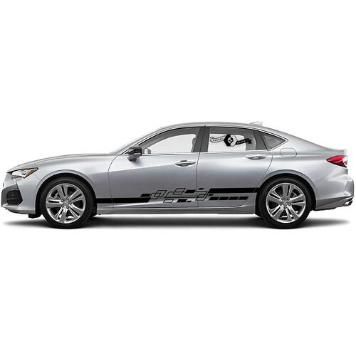2x Acura 2021 TLX Porte laterale a colori multipli Acura TLX CACING AVIDI DI decalcomania in vinile