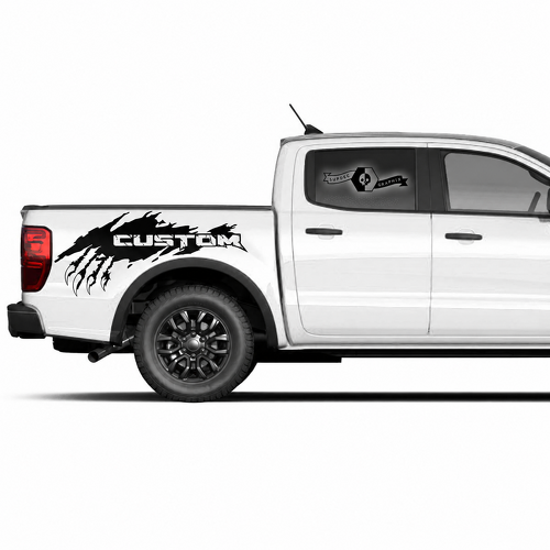 Coppia di pannelli antigraffio CUSTOM Claw Adesivo in vinile per fiancata per Ford F-150 2022