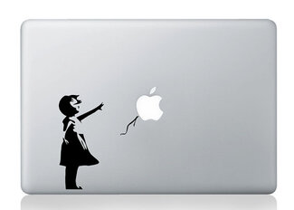 Adesivo decalcomania per MacBook con ragazza palloncino Banksy Graffiti
