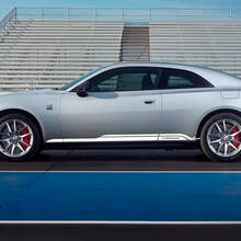 Adesivo in vinile con doppie strisce laterali marchiato per Dodge Charger Electric_2